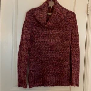 Halogen dark pink cowl neck sweater